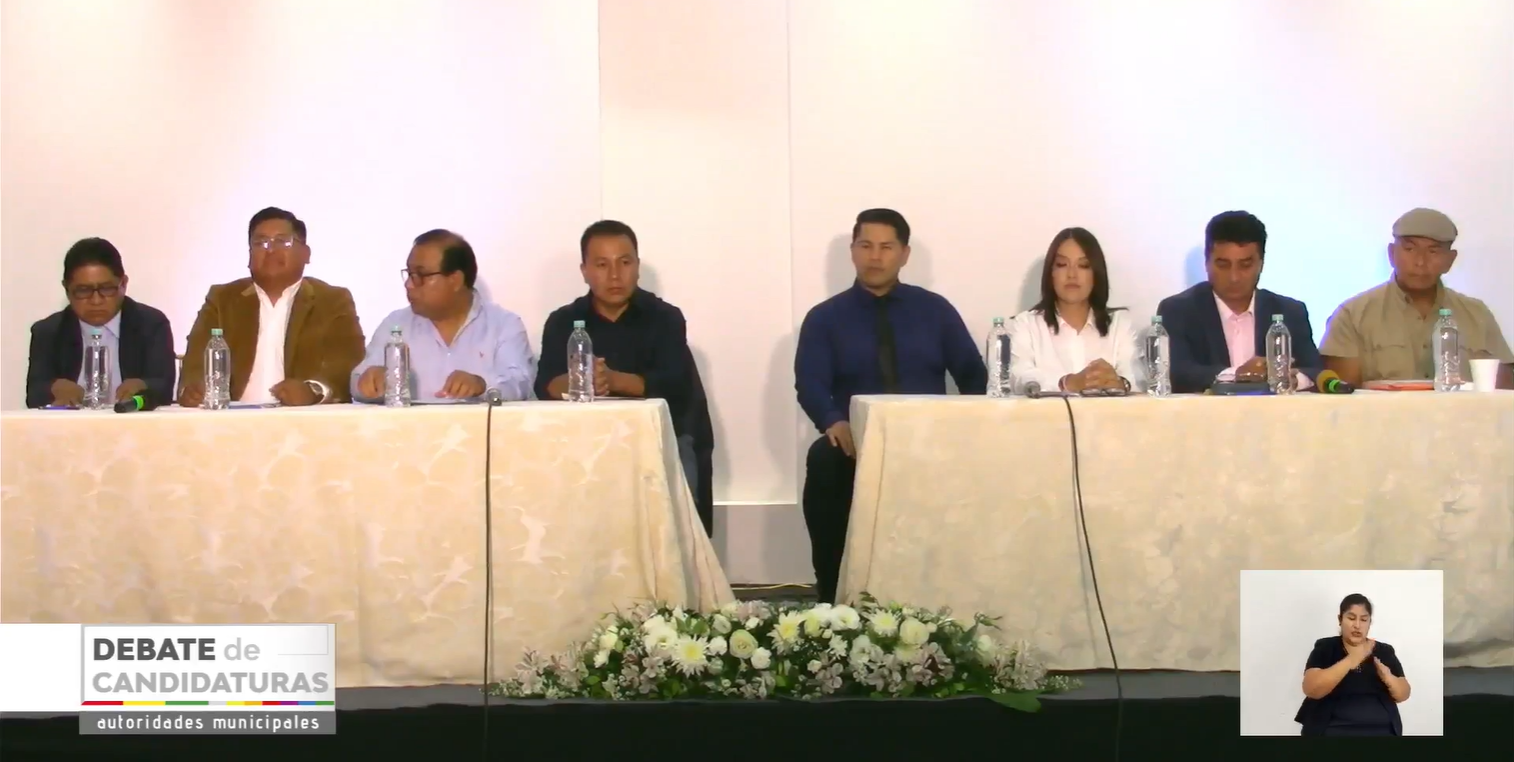 #ENVIVO SIGUE EL DEBATE DE CANDIDATOS A LA ALCADIA DE TARIJA.