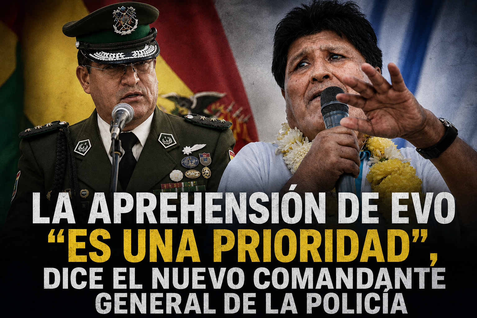 La aprehensión de Evo “es una prioridad”, dice el nuevo comandante general de la Policía