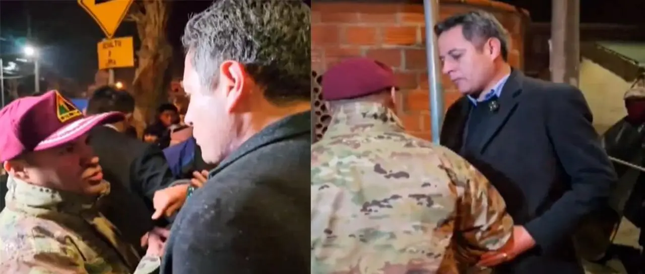 Tenso cruce entre Lara y un coronel en Viacha; el ministro de Defensa respalda al militar